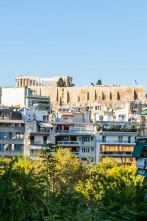 Bright Modern Apt View of the Acropolis 5 min walk